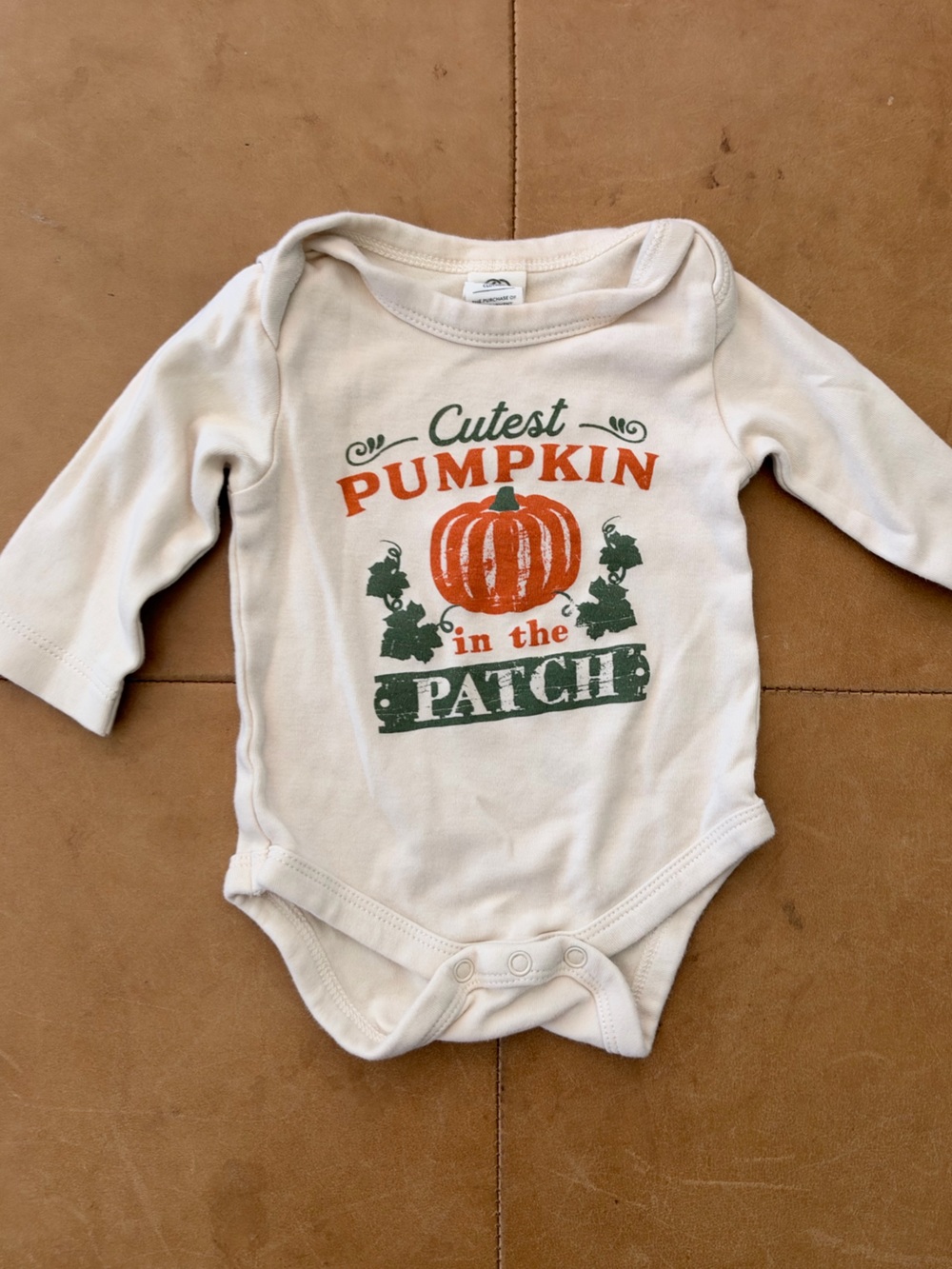 Colored Organics Cutest Pumpkin Onesie 0-3M